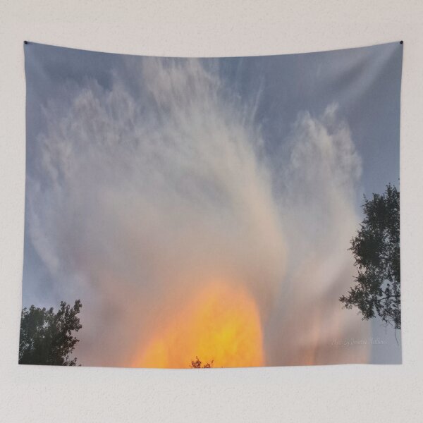 Item preview, Orange and White Glow In The Sky designed and sold by Demetria Matthews.