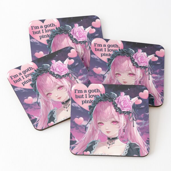 Item preview, I'm a pastel goth anime character in a Japanese loli dress. designed and sold by jbfart.