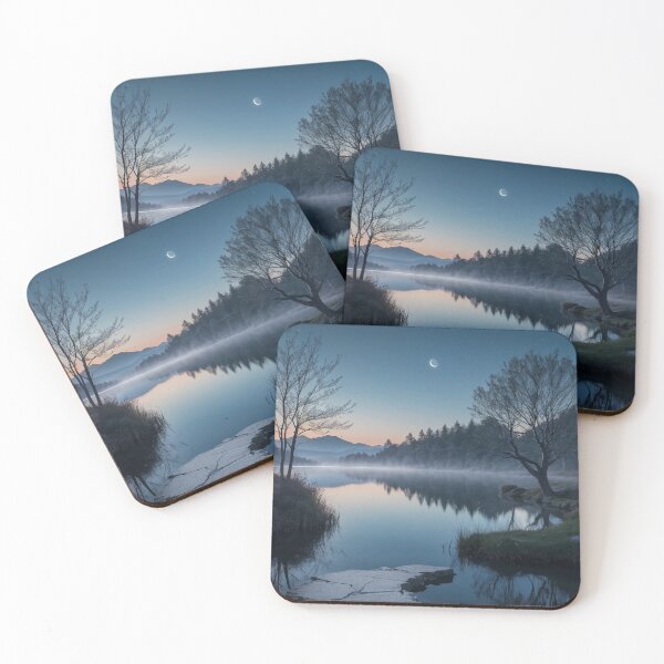 Item preview, Moonlit Night Landscape designed and sold by vekotpu.