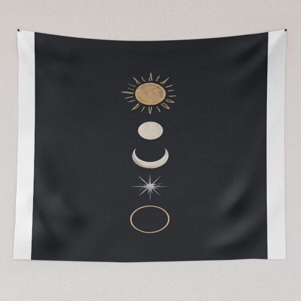 Item preview, Moon, crescent and stars designed and sold by saly55887.