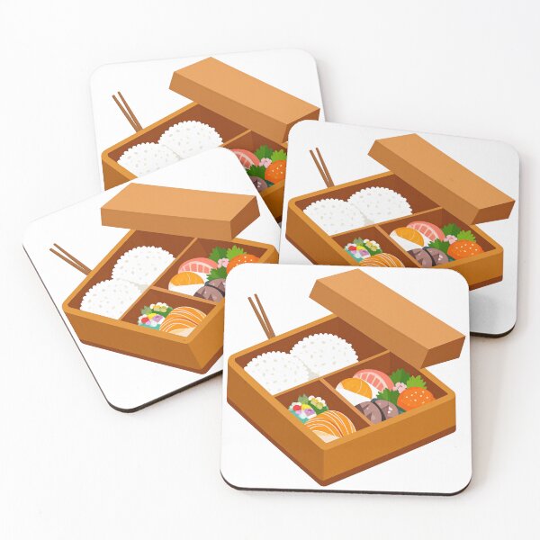 Item preview, Bento Box with Rice and Sides – Cute Japanese Food Illustration for Food Lovers designed and sold by PrintCreations9.