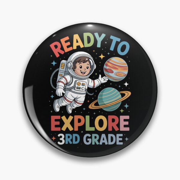 Item preview, First day Kids Welcome back to School Astronaut 3rd grade designed and sold by brynatshop.