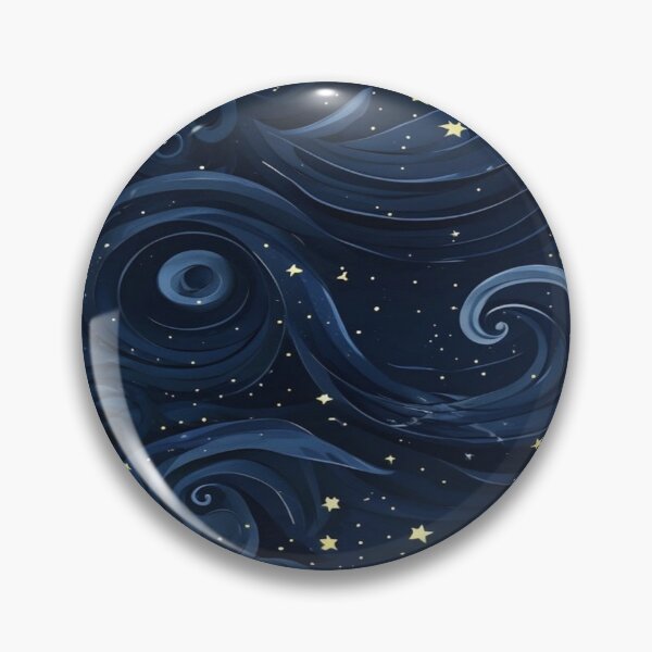 Item preview, Blue waves and twinkling stars designed and sold by saly55887.