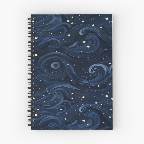 Item preview, Blue waves and twinkling stars designed and sold by saly55887.