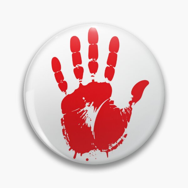 Item preview, Bloody Handprint in Red Color – Horror Halloween Graphic for Scary Designs designed and sold by PrintCreations9.