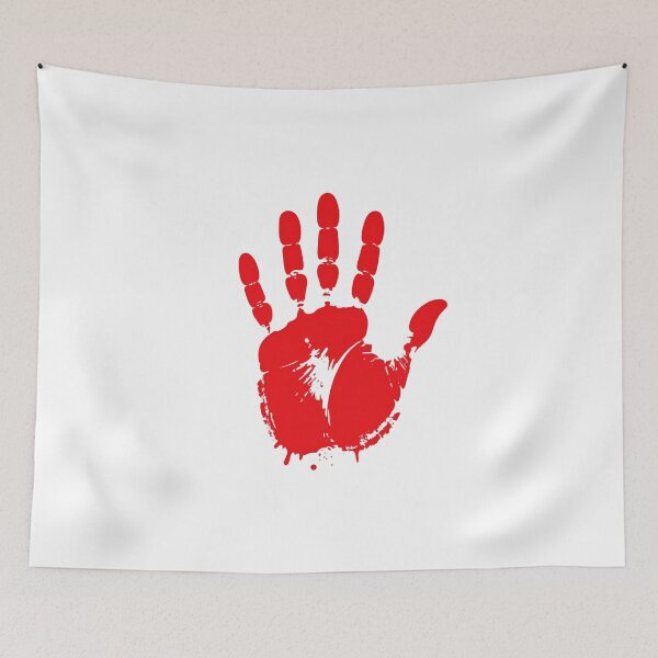 Item preview, Bloody Handprint in Red Color – Horror Halloween Graphic for Scary Designs designed and sold by PrintCreations9.