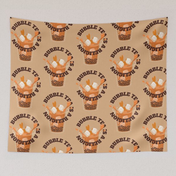 Item preview, Bubble Tea Is A Religion - Funny Boba Milk Tea Lover Design designed and sold by liveinbeauty.