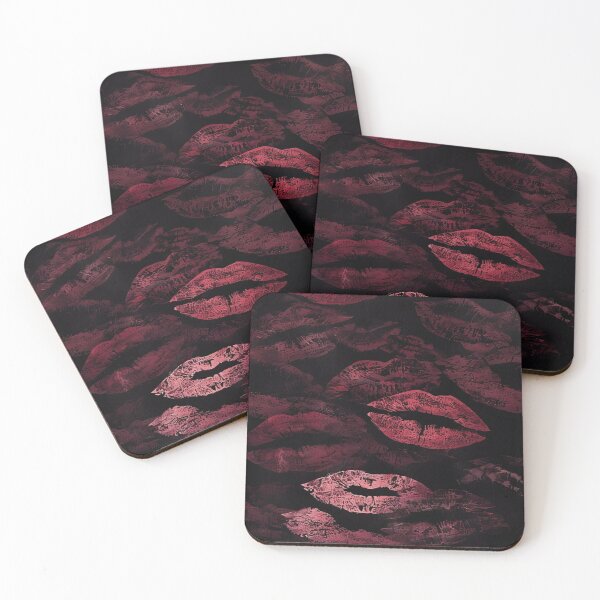 Item preview, Red lips with black background designed and sold by saly55887.