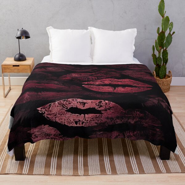 Item preview, Red lips with black background designed and sold by saly55887.