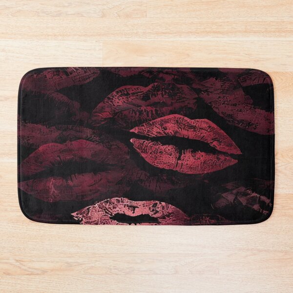 Item preview, Red lips with black background designed and sold by saly55887.