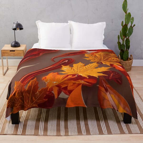 Item preview, Glossy Autumn Leaf Abstract Art designed and sold by Uniquely Yours.
