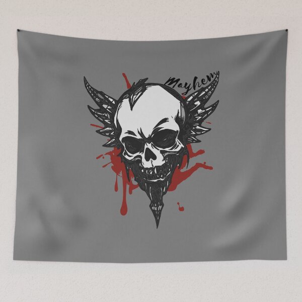 Item preview, Blood Splatter Skull designed and sold by UNK-Fatigues.