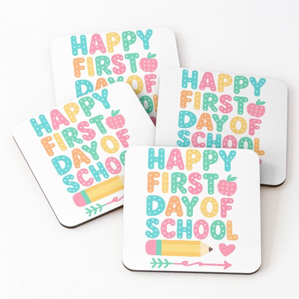 Item preview, Happy First Day Of School Bright Colorful  designed and sold by Alex Songs.