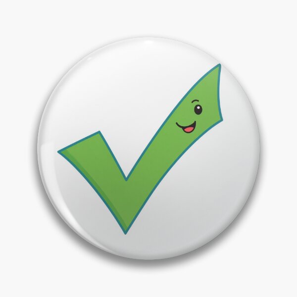 Item preview, Cartoon Check Mark with Smiling Face – Cute Positive Motivational Illustration designed and sold by PrintCreations9.