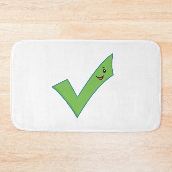Item preview, Cartoon Check Mark with Smiling Face – Cute Positive Motivational Illustration designed and sold by PrintCreations9.