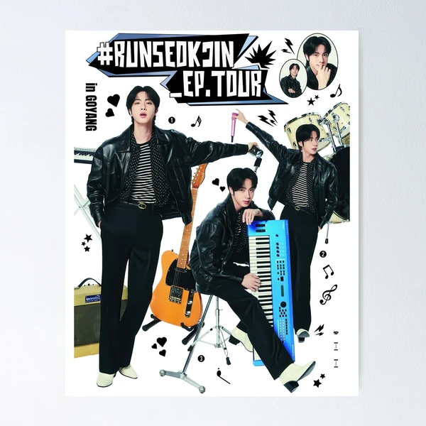 RUNSEOKJIN_EP.TOUR 6/28&29トレカジン JIN2枚 JIN - RUNSEOKJIN_EP.TOUR in GOYANG 🗓️ June 28 & 29, 2025, 7PM