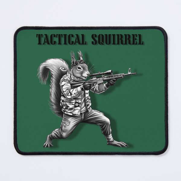 Item preview, Gamer Fan Tactical Squirrel In Camo designed and sold by Uniquely Yours.