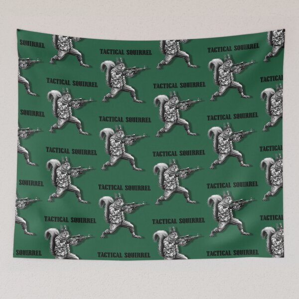 Item preview, Gamer Fan Tactical Squirrel In Camo designed and sold by Uniquely Yours.