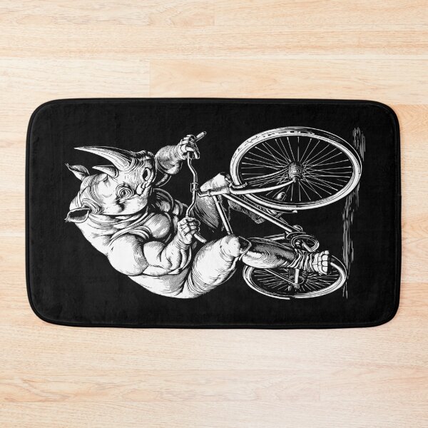 Item preview, Cycling Bicycle Rhinoceros Vintage Cyclist Biker Animal designed and sold by GrandeDuc.