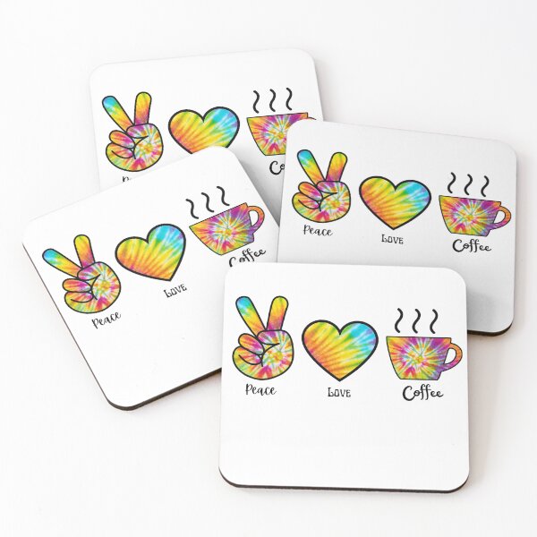 Item preview, Peace Love Coffee – The Iconic Tie-Dye Coffee Design designed and sold by caFUNated.