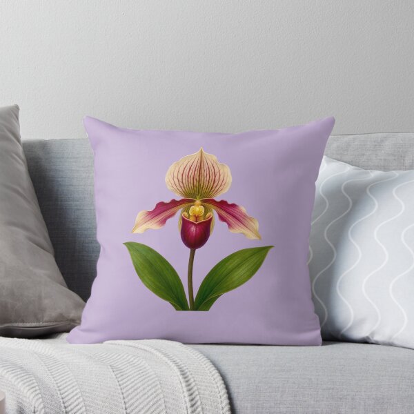 Item preview, The Most Beautiful Orchid - Lady's Slipper Botanical Portrait designed and sold by Myra365Art.