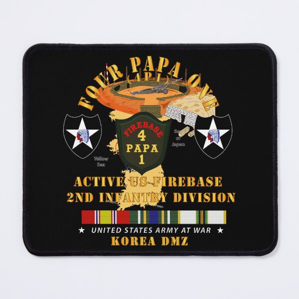 Item preview, Army - 4P1 - Active Firebase - 2nd ID w KOREA SVC designed and sold by Military Insignia Products.
