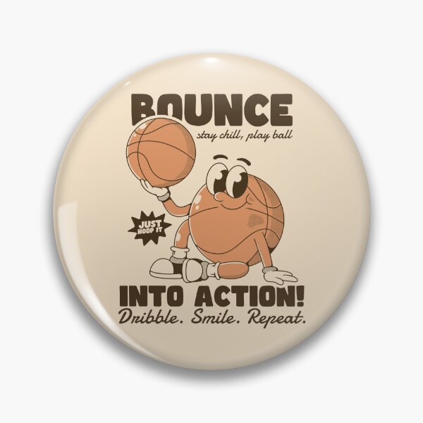 Item preview, Bounce Into Action Cute Retro Basketball Character Tee designed and sold by adipra.