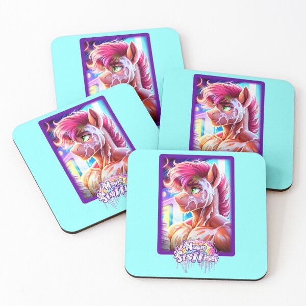 Item preview, MAGIC STALLION - CREAM PIE SPLATTER VR3 (SKY ELECTRIC BLUE) designed and sold by Dolls X Beauty.