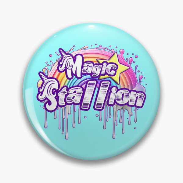 Item preview, MAGIC STALLION - CREAM PIE SPLATTER VR3 (SKY ELECTRIC BLUE) designed and sold by Dolls X Beauty.