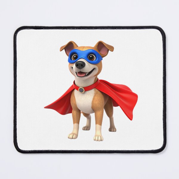 Item preview, 3D Dog Wearing Superhero Cape – Cute Hero Pup Character Illustration designed and sold by PrintCreations9.