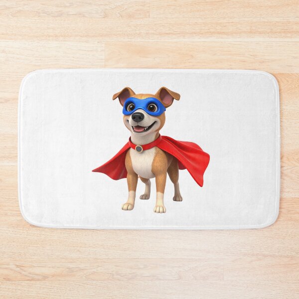 Item preview, 3D Dog Wearing Superhero Cape – Cute Hero Pup Character Illustration designed and sold by PrintCreations9.