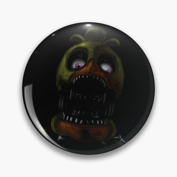 Item preview, Withered Chica headshot art print designed and sold by ArtisticDiavolo.