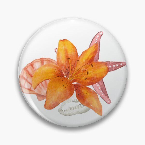 Item preview, Warm floral sea shells designed and sold by BayPrints.