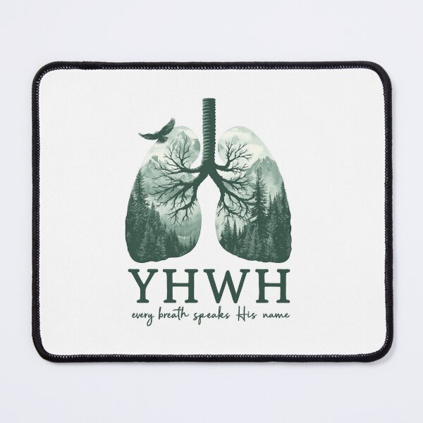 Item preview, YHWH Forest Lungs Design – Faith and Nature Christian Artwork designed and sold by haitrieuic96.