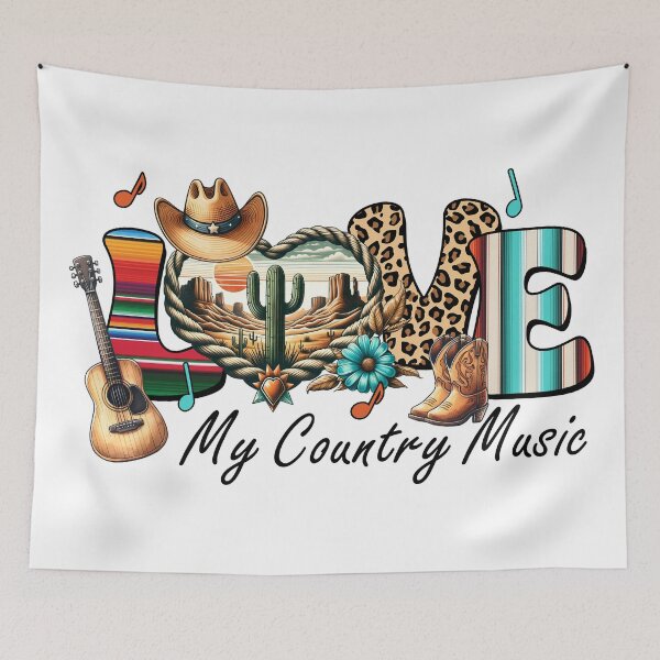 Item preview, I Love My Country Music designed and sold by Artbellachi.