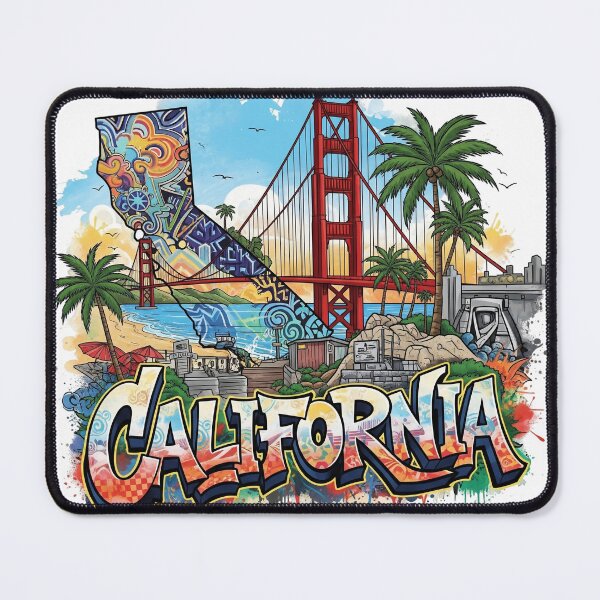 Item preview, California Graffiti Style T-Shirt Design designed and sold by GrimeInk.