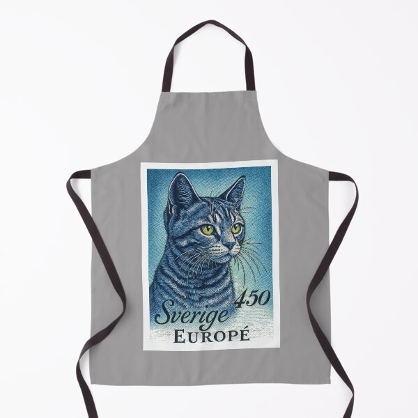 Item preview, Sweden European Cat Stamp Poster designed and sold by retrographics.
