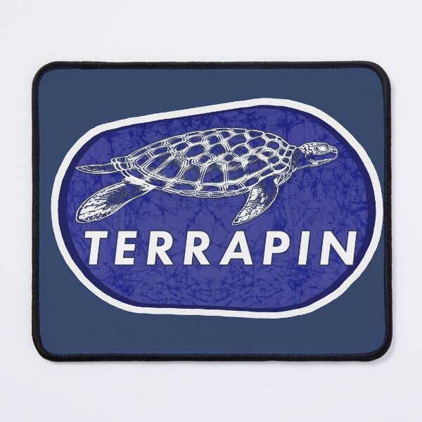 Item preview, Terrapin Turtle Batik Blue designed and sold by AuroraXGreen.