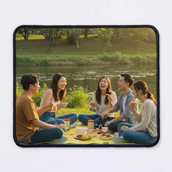 Item preview, Park scenery on a weekend afternoon designed and sold by ready2pics.