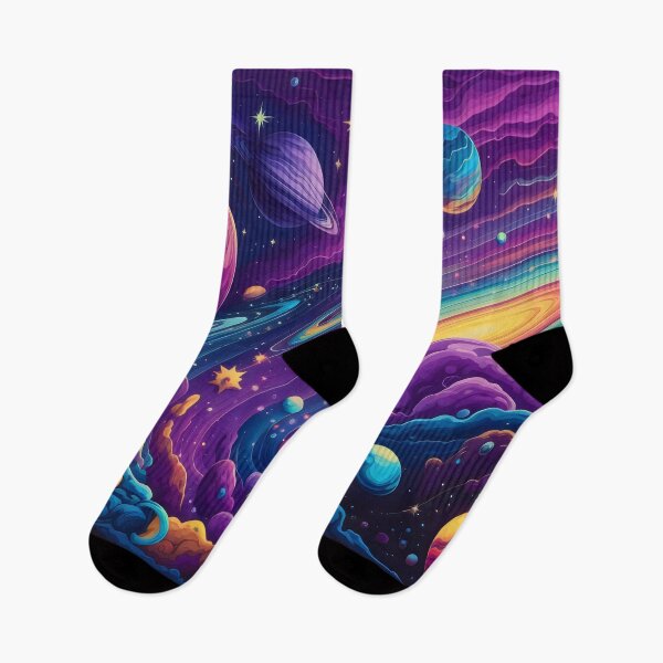 Item preview, Vibrant Cosmic art stars Galaxies Planets designed and sold by bukajart.