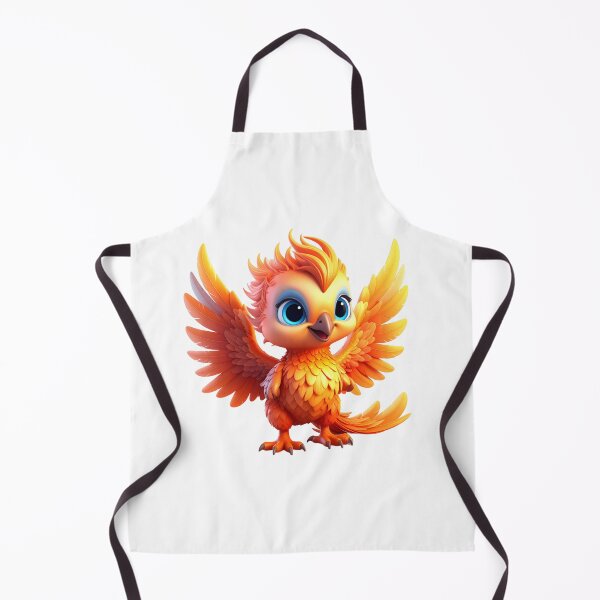 Item preview, 3D Baby Phoenix with Glowing Feathers – Cute Mythical Creature Fantasy Art designed and sold by PrintCreations9.