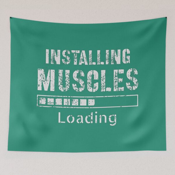 Item preview, Installing Muscles - Fitness Tech Humor Quotes designed and sold by Vicky021.