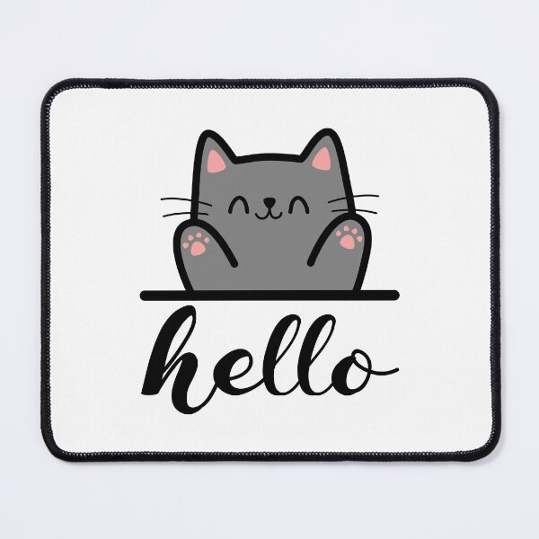 Item preview, Smiley Grey Cat – Simple, Soft, Sweet | The Design By Gao designed and sold by thedesignbygao.