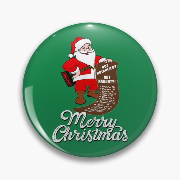 Item preview, Not Notarized, Not Naughty Funny Christmas Notary Design designed and sold by NotaryLife.