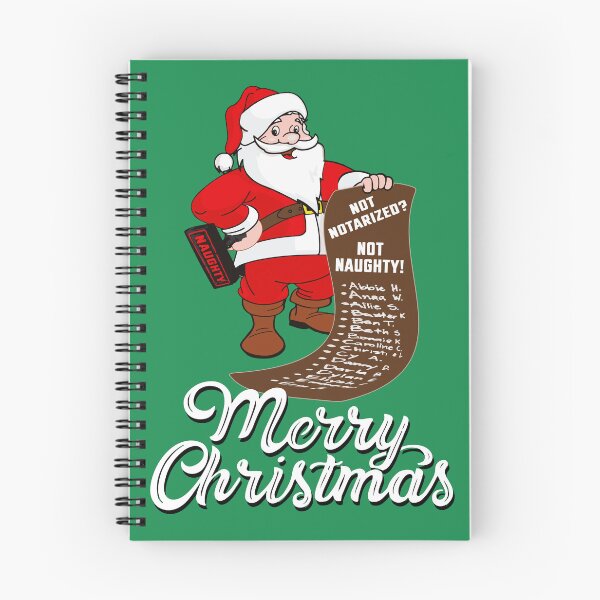 Item preview, Not Notarized, Not Naughty Funny Christmas Notary Design designed and sold by NotaryLife.