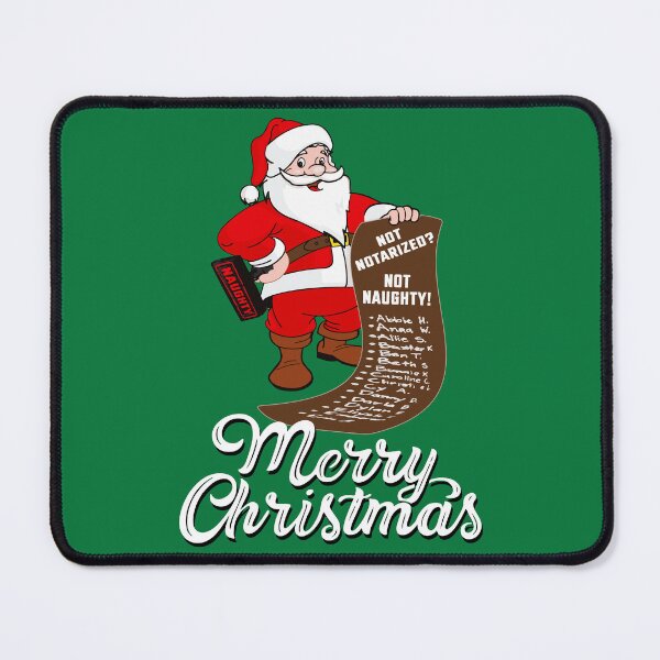 Item preview, Not Notarized, Not Naughty Funny Christmas Notary Design designed and sold by NotaryLife.