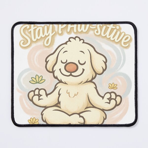 Item preview, Stay Paw‑sitive – Yoga Dog designed and sold by TONSNAP.