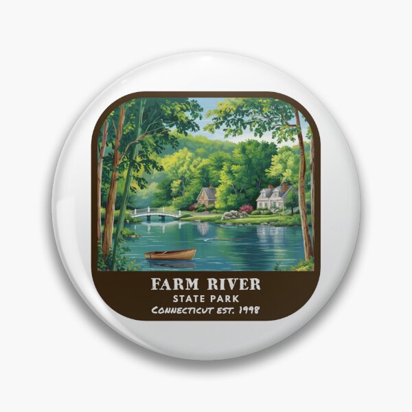 Artikelvorschau, Vintage Farm River State Park (Connecticut State Park) entworfen und verkauft von RabbitK.