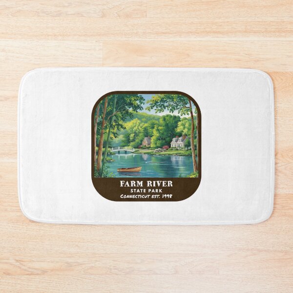 Item preview, Vintage Farm River State Park (Connecticut State Park) designed and sold by RabbitK.