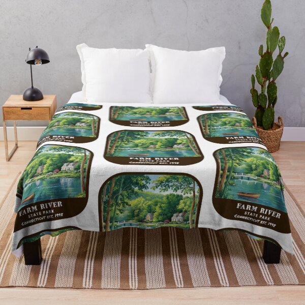 Item preview, Vintage Farm River State Park (Connecticut State Park) designed and sold by RabbitK.